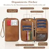 FINTIE Reisepass Tasche Familie Reiseorganizer, Wasserdicht Produktbild-Vorschau 2