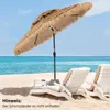 COSTWAY slnečník Hawaii 270 cm, plážový slnečník PE-slamený Náhľad obrázku produktu 8