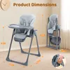 Ezebaby Hochstuhl Baby Klappbarer Kinderstuhl 6 Höhen Produktbild-Vorschau 3