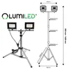 LUMILED Baustrahler LED mit Stativ 10000 lm Gesamtleistung Produktbild-Vorschau 7