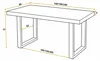 Tavolo da Pranzo industriale, 140-240x80x77 cm, Craft Anteprima dell’immagine prodotto 2