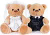 BRUBAKER Teddybär Hochzeitspaar - 25 cm Braut und Bräutigam Produktbild-Vorschau 1