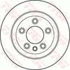 TRW Bremsscheiben (2 Stück) Hinterachse DF4487S Produktbild-Vorschau 8