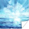 MuchoWow® Poster Meer - Himmel - Sonne 75x75 cm - Wand Produktbild-Vorschau 1