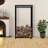 Dřevěný stojan Keri s kolečky 25x80x150, černý kov Náhled obrázku produktu 2
