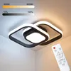 42W LED Deckenleuchte Schwarz Ø32cm, Moderne Deckenlampe Produktbild-Vorschau 1