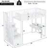 okwish podkrovní patrová postel 90x200 cm s ochranou proti Náhled obrázku produktu 7