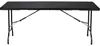 Perel klaptafel 180x75 cm, met een rotanlook, zwart. Productafbeelding-voorbeeld 5