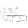 Bettgestell mit Kopfteil Metall Schwarz 120x190 cm Produktbild-Vorschau 8