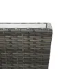 vidaXL Beistelltisch Grau 41,5x41,5x43 cm Poly Rattan und Produktbild-Vorschau 4