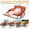 Fauteuil à bascule extérieur pour deux avec coussin et Voir les images du produit 8
