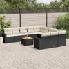 The Living Store 12-tlg. Garten-Sofagarnitur mit Kissen Produktbild-Vorschau 2