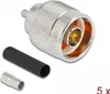 DELOCK N Stecker zum Crimpen RG-174 / RG-316 mit Produktbild-Vorschau 2