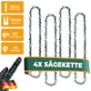 4 Stück 8 Zoll Mini-Kettensäge Ersatzkette, 1/8" LP Teilung Produktbild-Vorschau 1