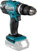 A cordless drill with a battery pack attached, shown against a white background. Produktbild-Vorschau