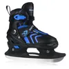 A single black and blue children's skate is shown against a white background. Voir les images du produit