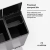 Klarstein EcoVista, odpadkový koš s kompostérem, 60 l + 3 Náhled obrázku produktu 4