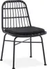 Halmar Gartenstuhl K401 - schwarz / grau Produktbild-Vorschau 1