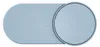 A top-down view of a light blue water saturator with a circular lid. Podgląd zdjęcia produktu