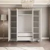 Kleiderschrank AURORA 4D in Weiß hochglanz mit Push-to-open Produktbild-Vorschau 4