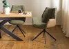 MASSIVMOEBEL24 Drehstuhl 61x61x89 braun / grün HENRI #101 Produktbild-Vorschau 9