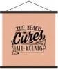 MuchoWow® Textilposter Sommer - Rosa - Schwarz 120x120 cm Produktbild-Vorschau 1