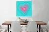 MuchoWow® Poster Herz - Wasser - Abstrakt 75x75 cm - Wand Produktbild-Vorschau 2