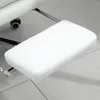 A close-up view of a white footrest attached to a white office chair. Produktbild-Vorschau