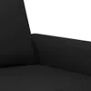 2-tlg. Sofagarnitur mit Kissen Schwarz Kunstleder Produktbild-Vorschau 4