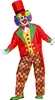 A clown costume displayed on a white background. Produktbild-Vorschau