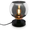 Table light, with wood, smoked glass, 1xE14/max.10 Produktbild-Vorschau 1