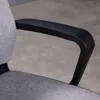 Bürodrehstuhl Herry mit Kopfstütze und Armlehnen in grau. Produktbild-Vorschau 2