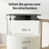 Olvy Elektrischer Milchaufschäumer aus Glas 4-in-1, 500 W, Produktbild-Vorschau 5