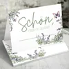 50 Tischkarten 'Schön, dass du da bist', Floral Butterfly Produktbild-Vorschau 1