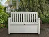 Panchina Contenitore da Giardino 132x89x61,2 cm in Resina Anteprima dell’immagine prodotto 2