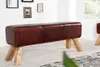 Design Sitzbank TURNBOCK mit Echtleder Bezug 120 cm Kult Produktbild-Vorschau 5