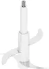 A white electric chopper blade with metal blades is shown against a white background. Voir les images du produit