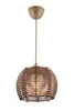 Opviq, Koce, lampadario, marrone, CORPO IN LEGNO, 20 x 20 x Anteprima dell’immagine prodotto 3