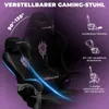 Arvioo Gaming Stuhl mit mit massagefunktion Lendenkissen, Produktbild-Vorschau 3