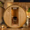 HOME DELUXE Outdoor Fasssauna LAHTI - ideal für 4 Personen Produktbild-Vorschau 1