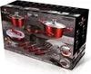 A product box for a cookware set, showing images of the pots and pans inside. Produktbild-Vorschau