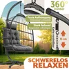 ELONEO Hängesessel mit Gestell, gemütlicher Schaukelstuhl Produktbild-Vorschau 6