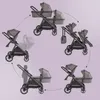 BabyGo Geschwisterwagen DUO, grau/schwarzer Griff Produktbild-Vorschau 5