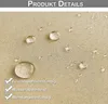Close-up of a beige fabric with water droplets on it, showing product features. Produktbild-Vorschau
