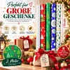 30 Rollen Geschenkpapier Weihnachten Verpackung Produktbild-Vorschau 3
