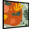 MuchoWow® Gerahmtes Poster Pflanzen - Farben - Muster 40x40 Produktbild-Vorschau 1