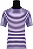 A striped t-shirt on a mannequin. Produktbild-Vorschau