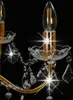 vidaXL Lampadario con perle di cristallo Golden Round 6×E14 Anteprima dell’immagine prodotto 8