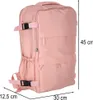 KIK KX2993 Cestovní batoh 45 x 30 cm, růžový Náhled obrázku produktu 3