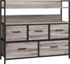 Komoda HOMCOM s 5 látkovými zásuvkami, úložná skříňka se 2 Náhled obrázku produktu 11